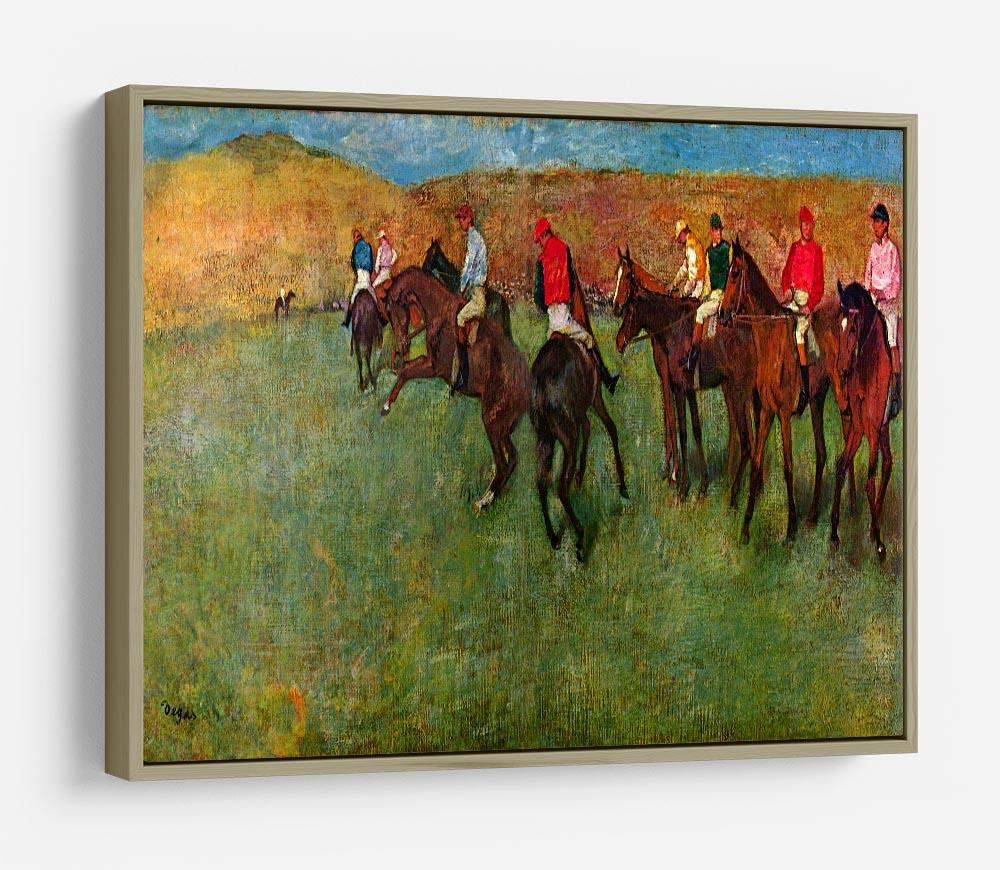 Horse race before the start by Degas HD Metal Print - Canvas Art Rocks - 8