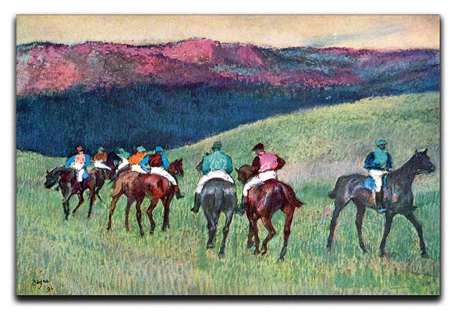 Horse racing The training by Degas Canvas Print or Poster - Canvas Art Rocks - 1