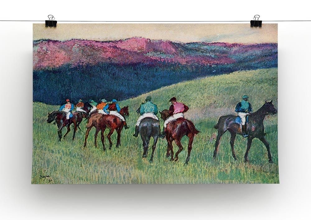 Horse racing The training by Degas Canvas Print or Poster - Canvas Art Rocks - 2