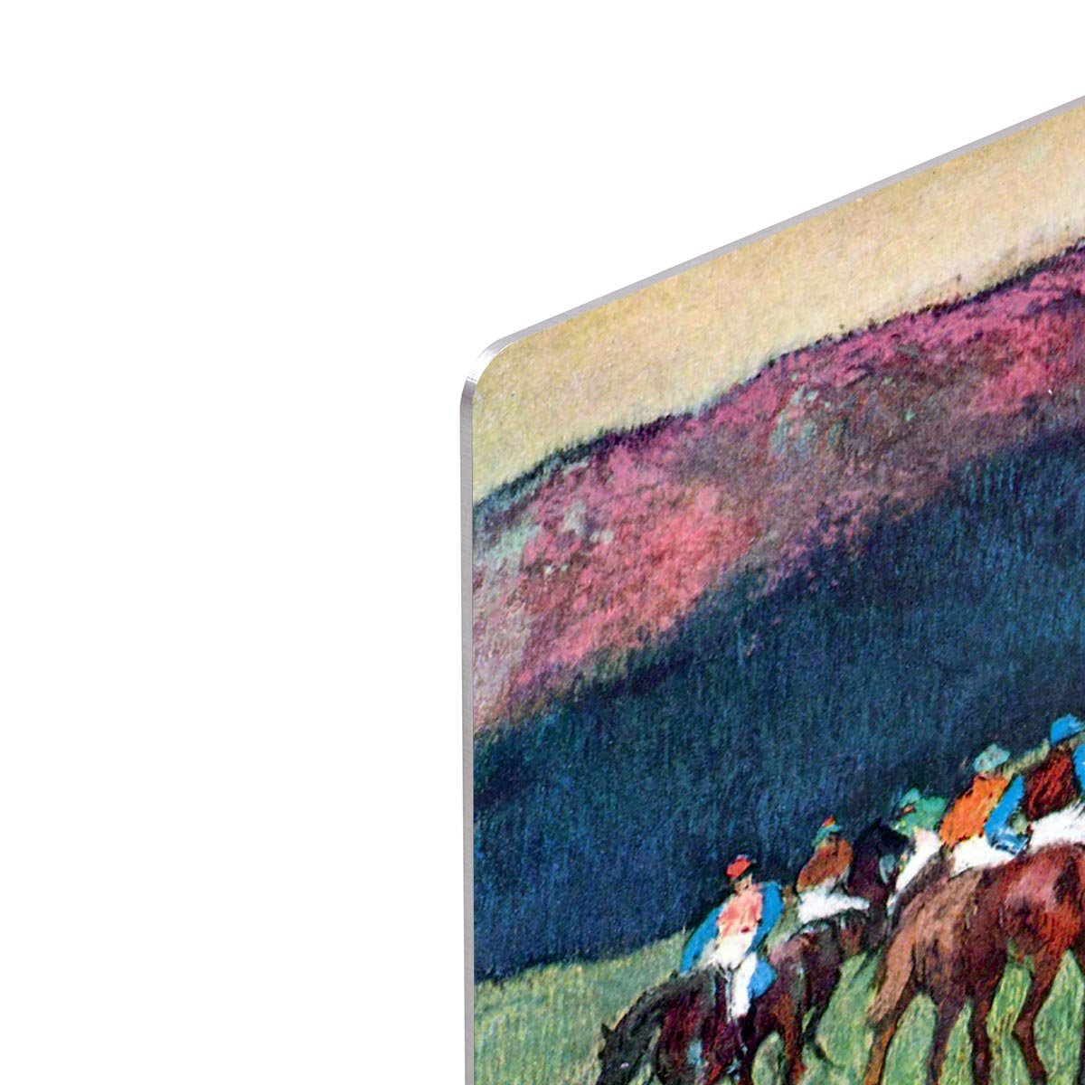 Horse racing The training by Degas HD Metal Print - Canvas Art Rocks - 4