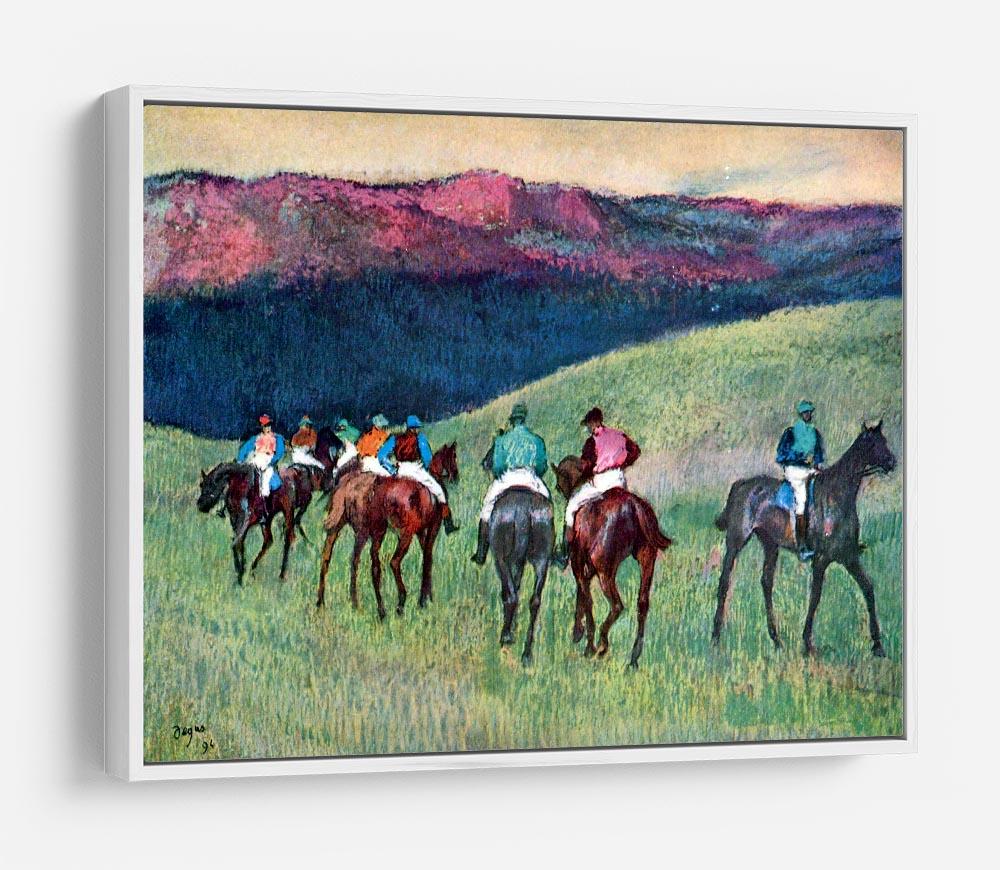 Horse racing The training by Degas HD Metal Print - Canvas Art Rocks - 7