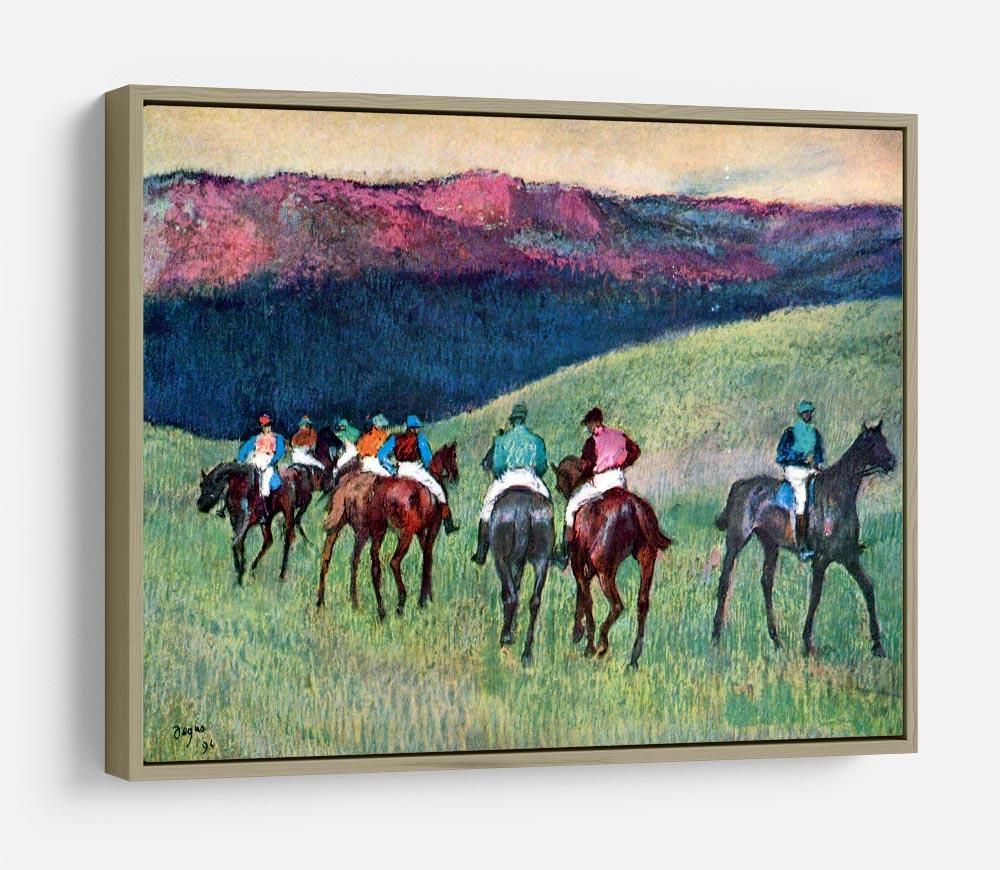 Horse racing The training by Degas HD Metal Print - Canvas Art Rocks - 8