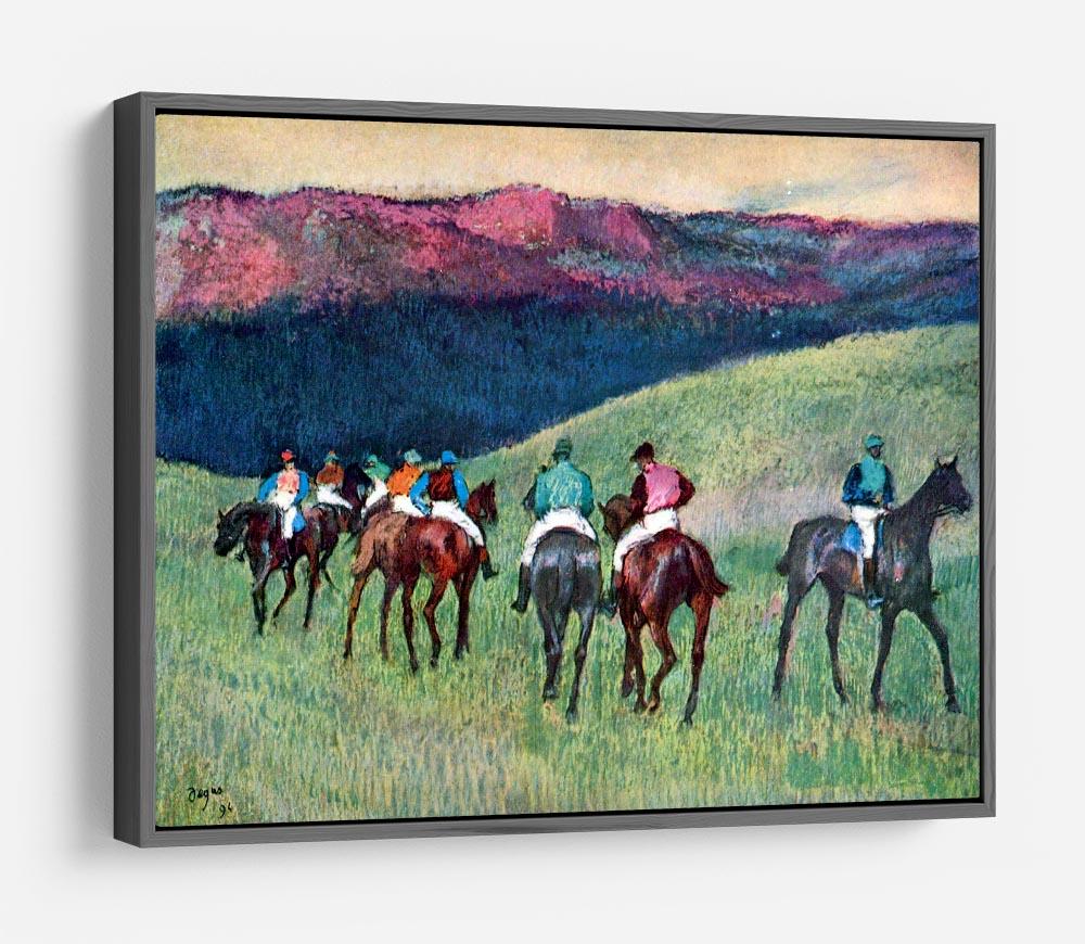 Horse racing The training by Degas HD Metal Print - Canvas Art Rocks - 9
