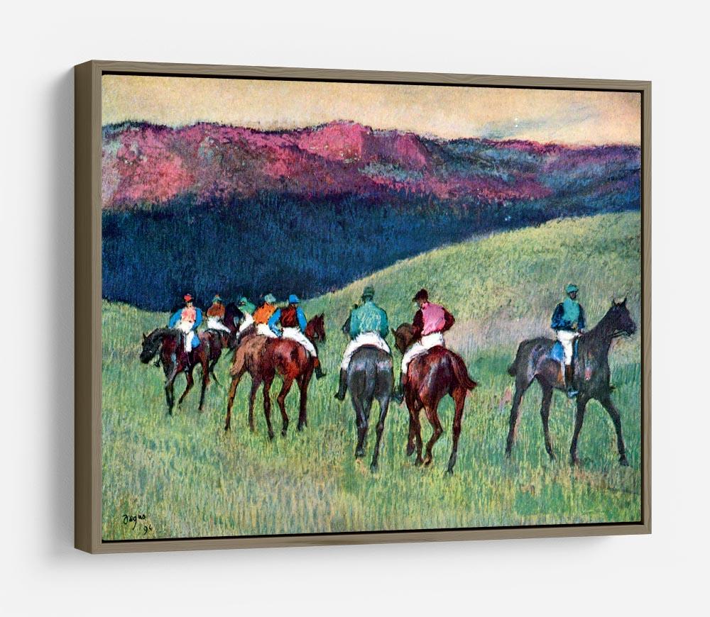 Horse racing The training by Degas HD Metal Print - Canvas Art Rocks - 10