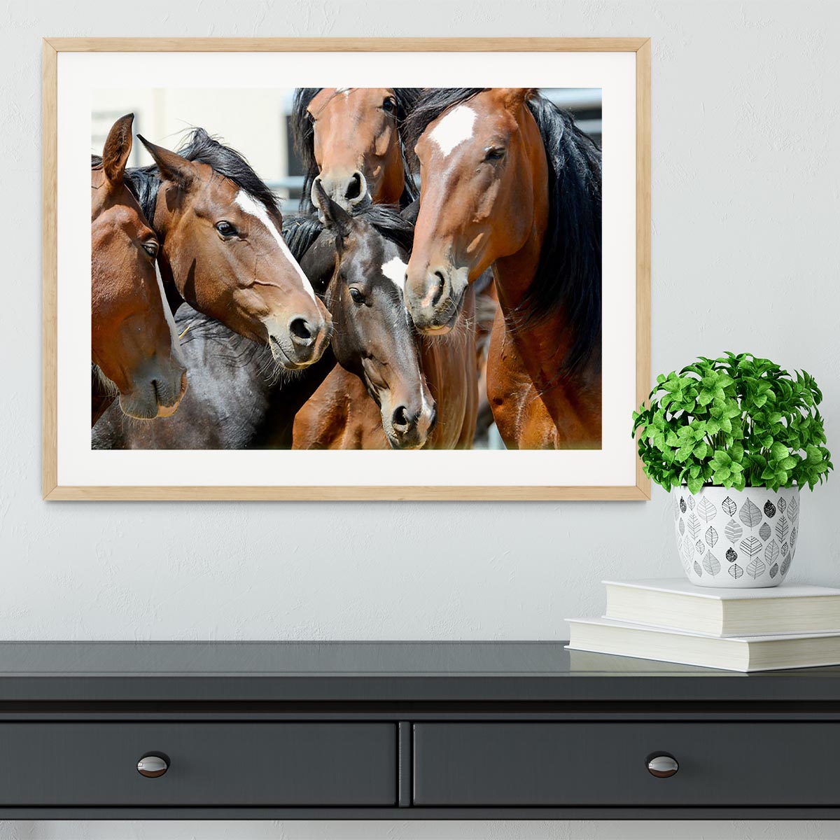 Horses Framed Print - Canvas Art Rocks - 3