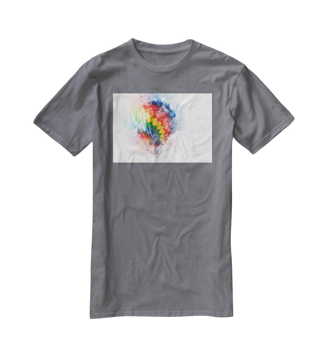 Hot Air Ballon Splash T-Shirt - Canvas Art Rocks - 3