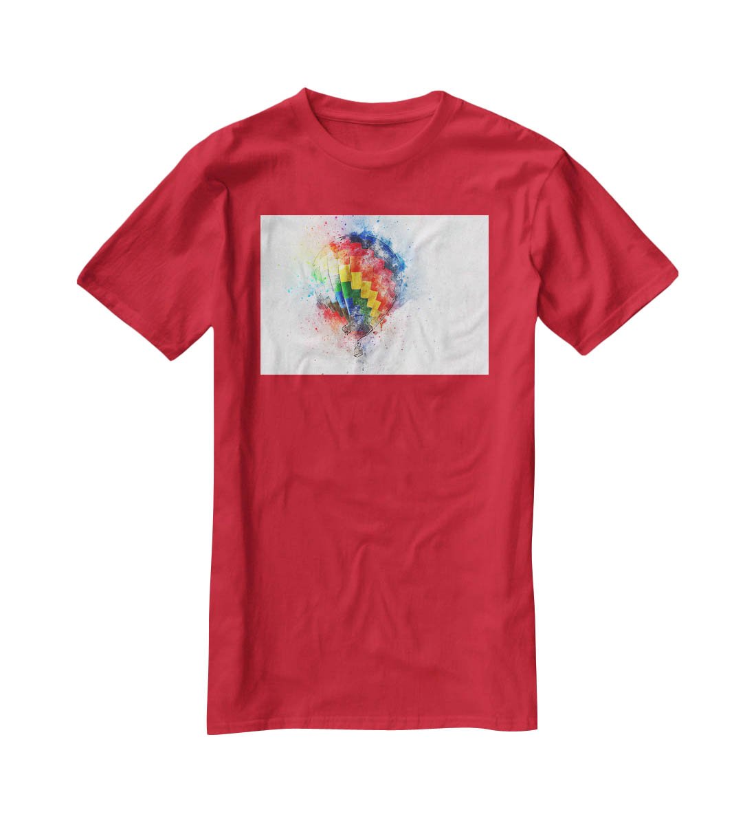 Hot Air Ballon Splash T-Shirt - Canvas Art Rocks - 4