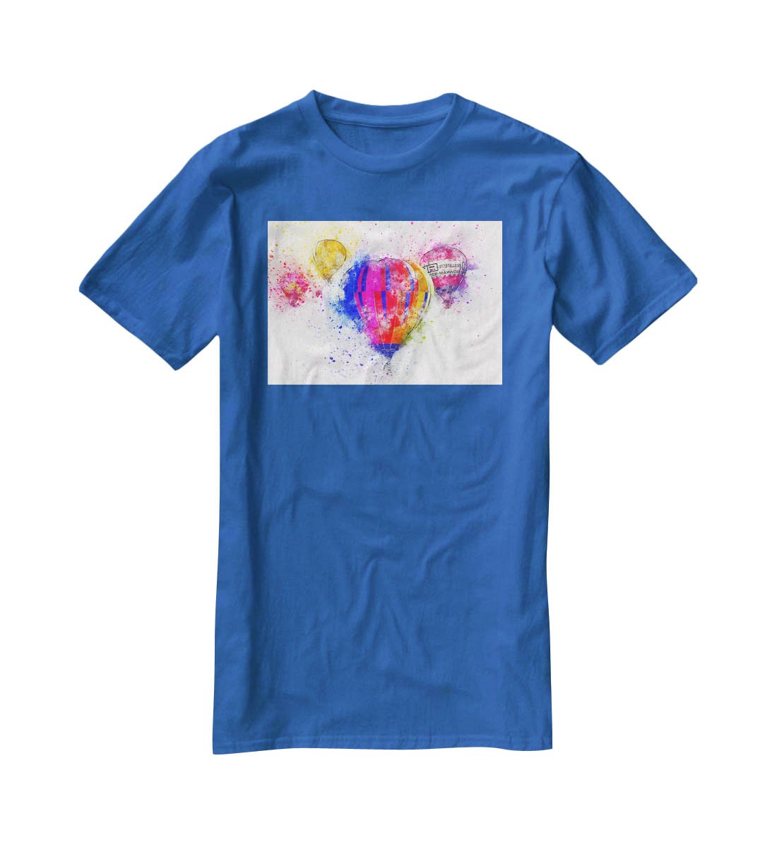 Hot Air Ballon Splash Version 2 T-Shirt - Canvas Art Rocks - 2
