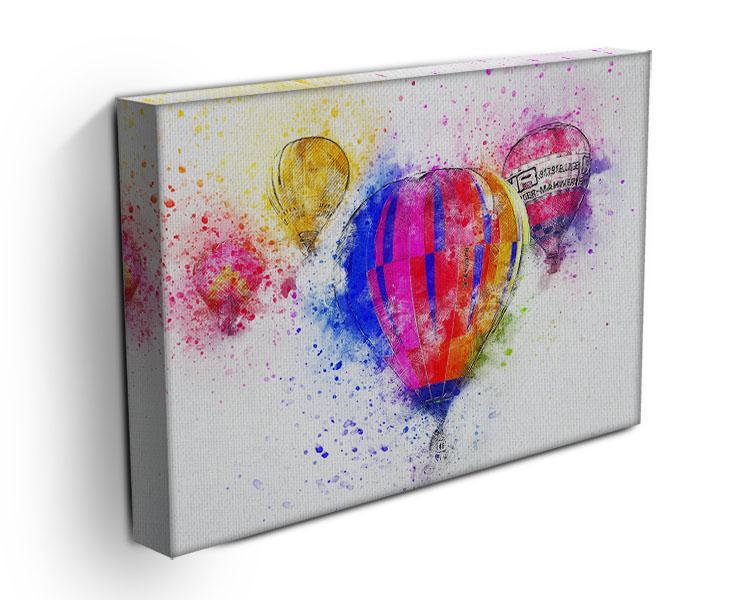 Hot Air Ballon Splash Version 2 Canvas Print or Poster - Canvas Art Rocks - 3