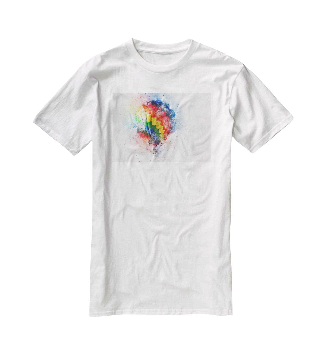 Hot Air Ballon Splash T-Shirt - Canvas Art Rocks - 5