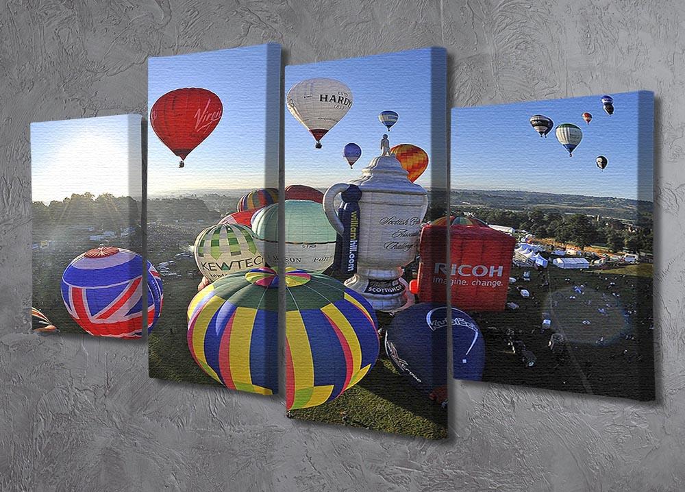 Hot Air Balloons Bristol 4 Split Panel Canvas - Canvas Art Rocks - 2
