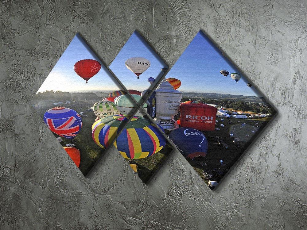 Hot Air Balloons Bristol 4 Square Multi Panel Canvas - Canvas Art Rocks - 2