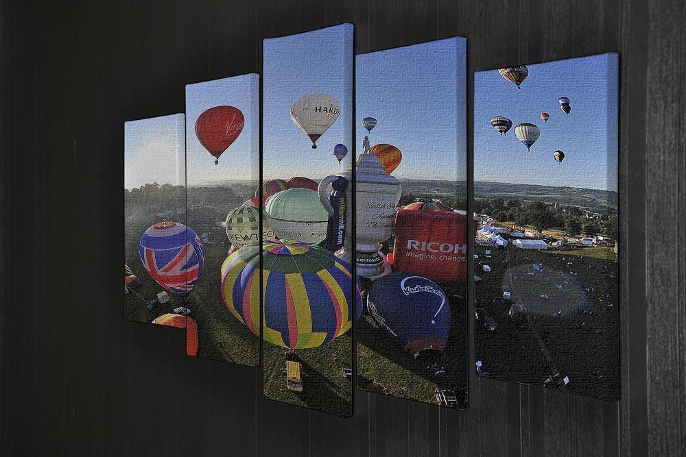 Hot Air Balloons Bristol 5 Split Panel Canvas - Canvas Art Rocks - 2
