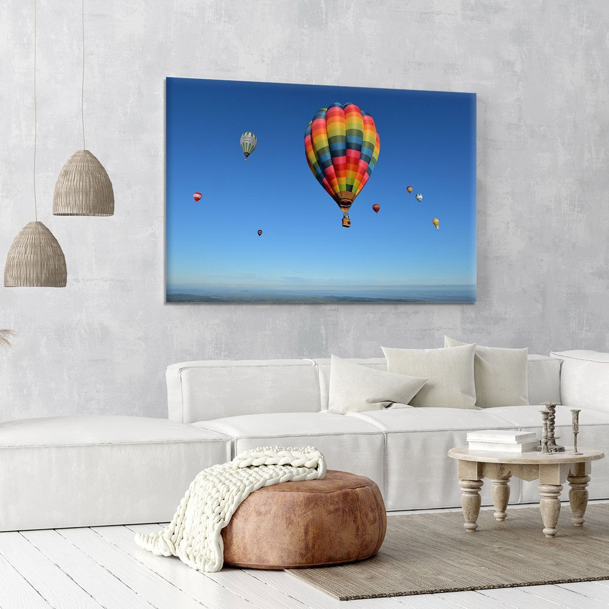Hot Air Balloons in the sky Canvas Print or Poster