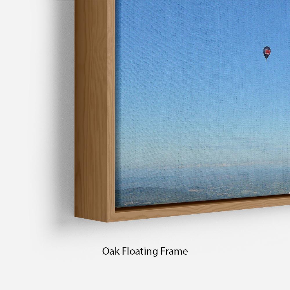 Hot Air Balloons in the sky Floating Frame Canvas - Canvas Art Rocks - 10