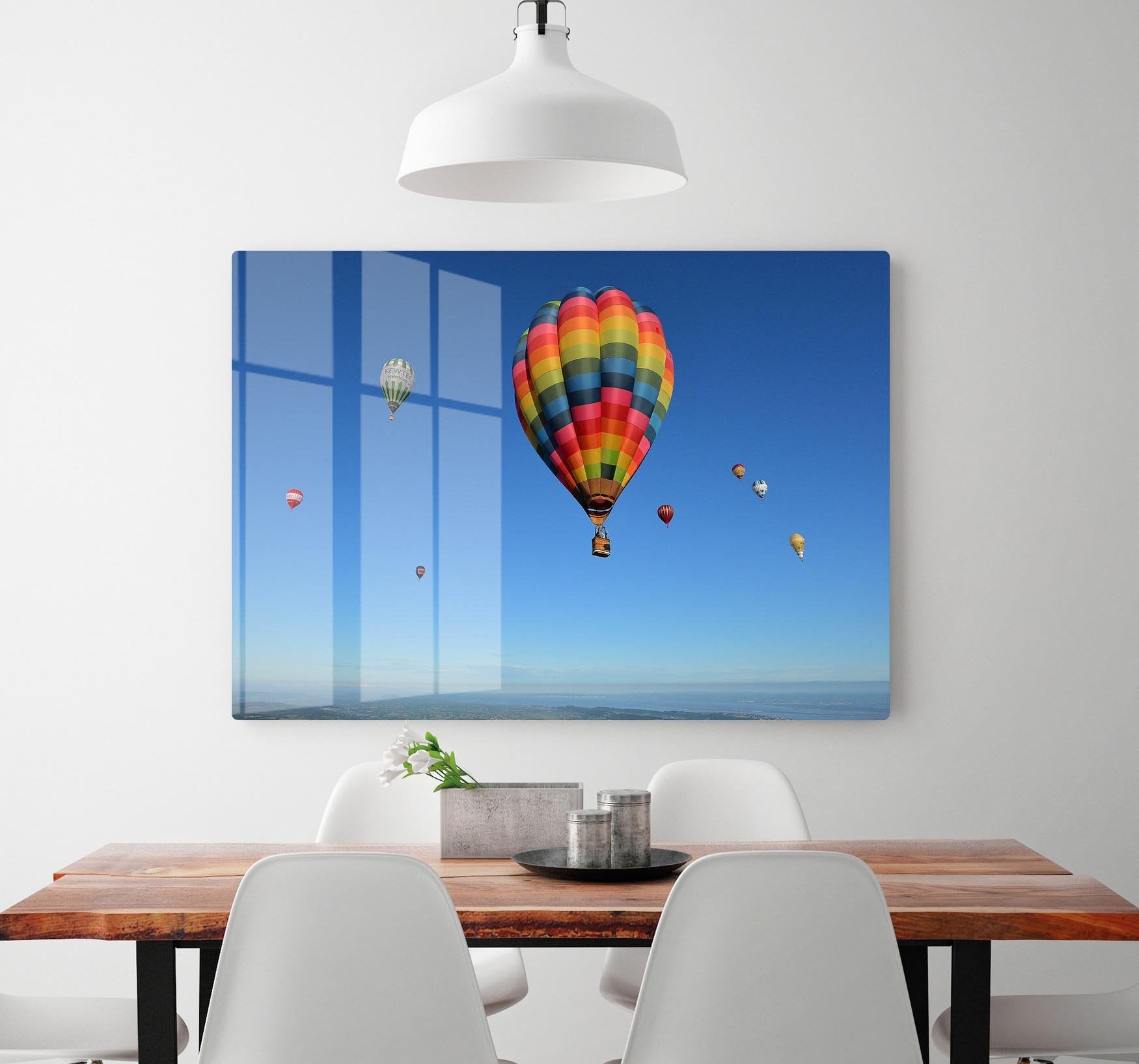 Hot Air Balloons in the sky HD Metal Print - Canvas Art Rocks - 2