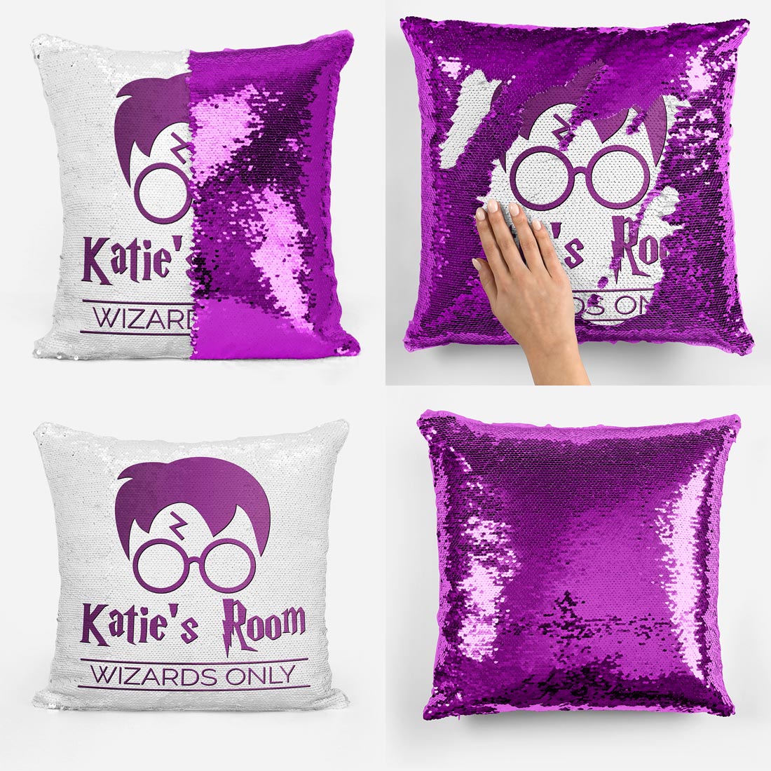 Personalised Wizards Only - Reveal Pillow Cushion