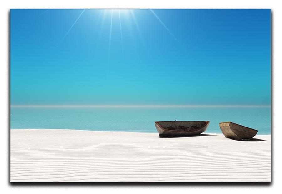 Hot Sun on White Sand Canvas Print or Poster - Canvas Art Rocks - 1