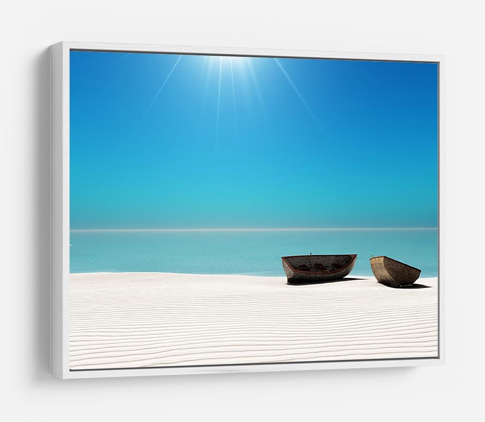 Hot Sun on White Sand HD Metal Print - Canvas Art Rocks - 7