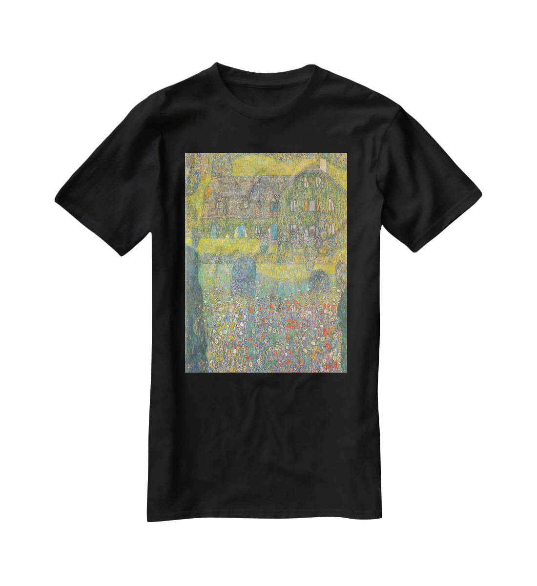 House in Attersee by Klimt T-Shirt - Canvas Art Rocks - 1