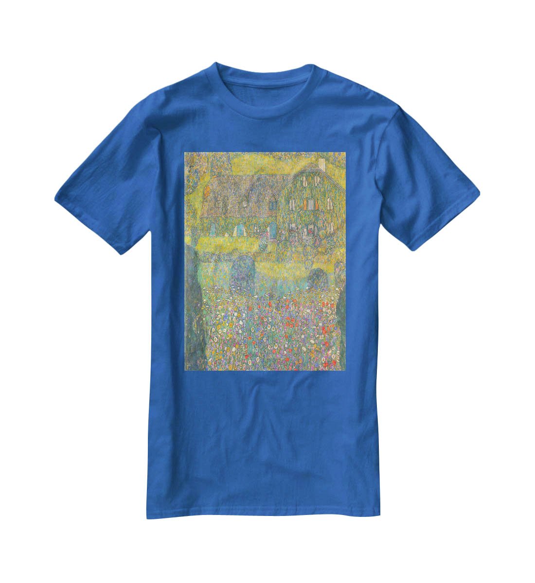 House in Attersee by Klimt T-Shirt - Canvas Art Rocks - 2