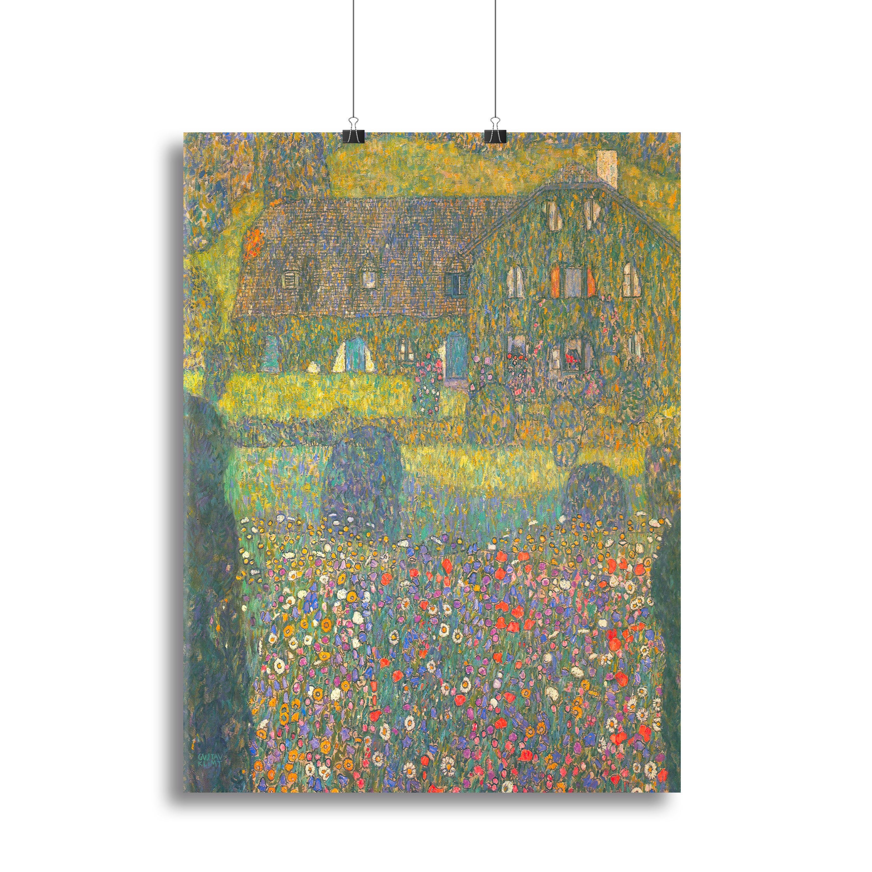 House in Attersee by Klimt Canvas Print or Poster