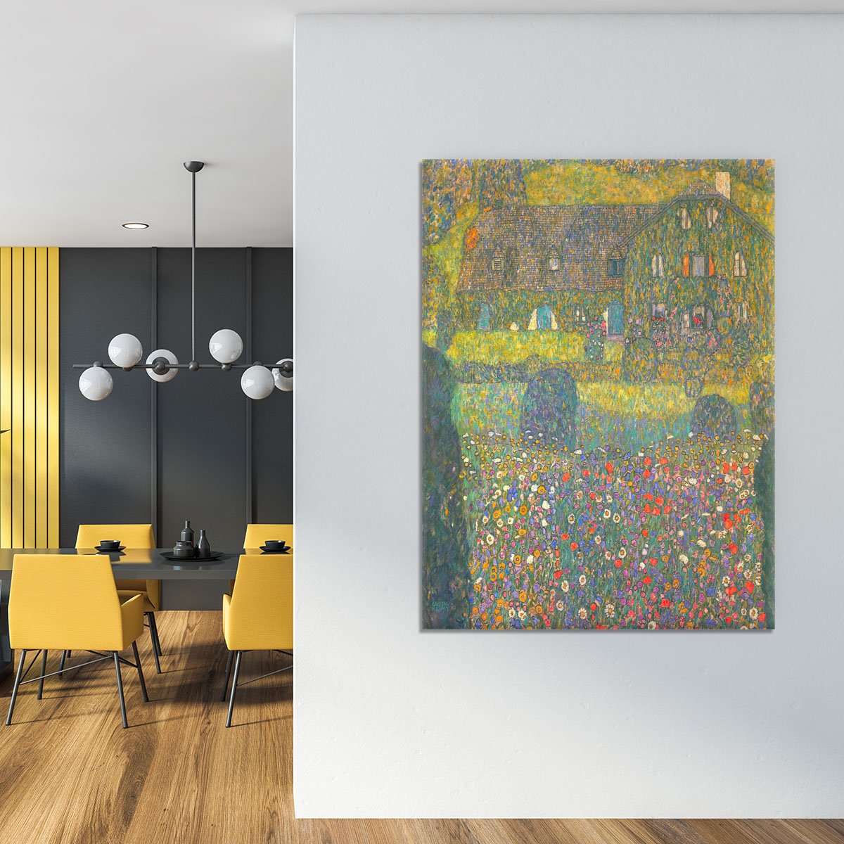 House in Attersee by Klimt Canvas Print or Poster