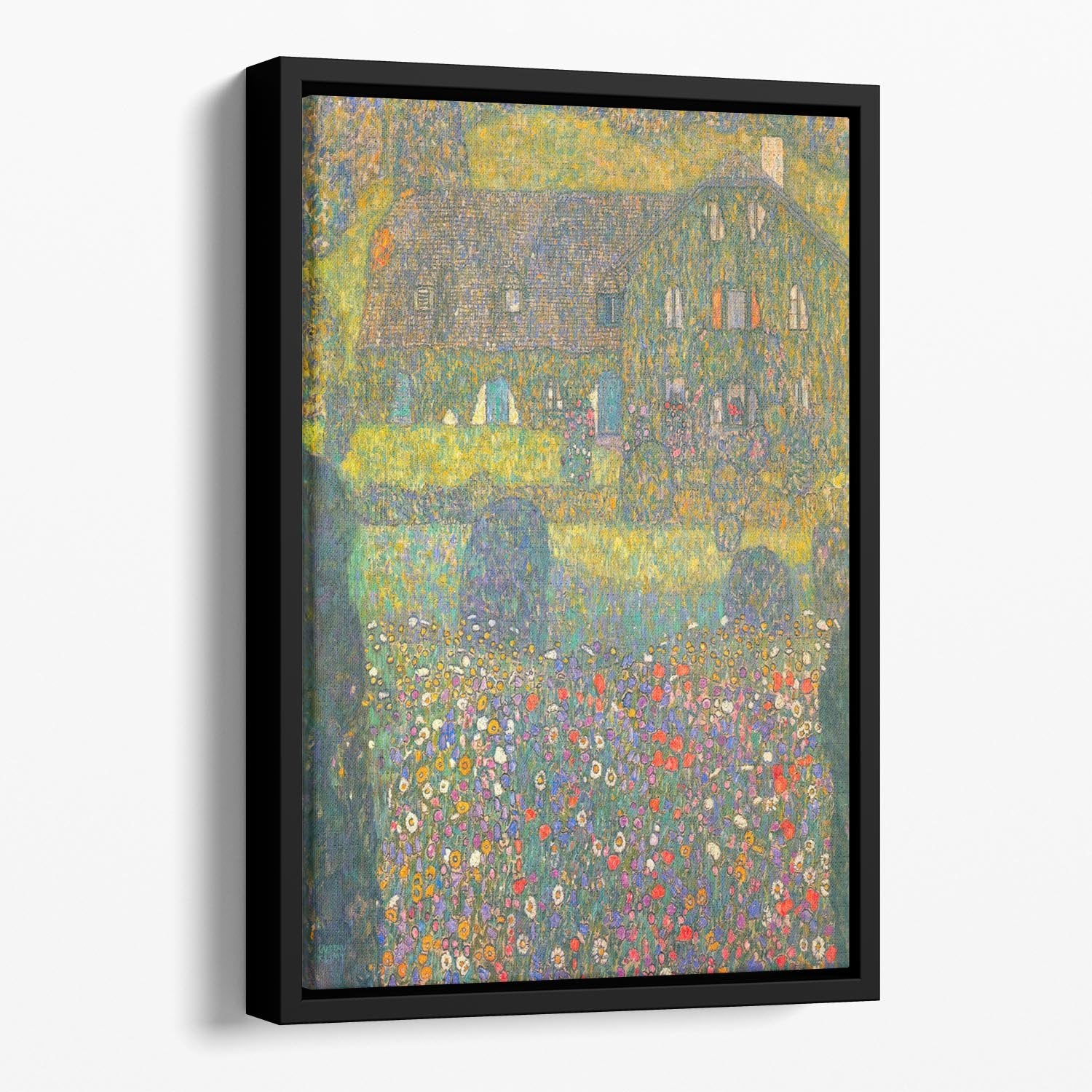 House in Attersee by Klimt Floating Framed Canvas