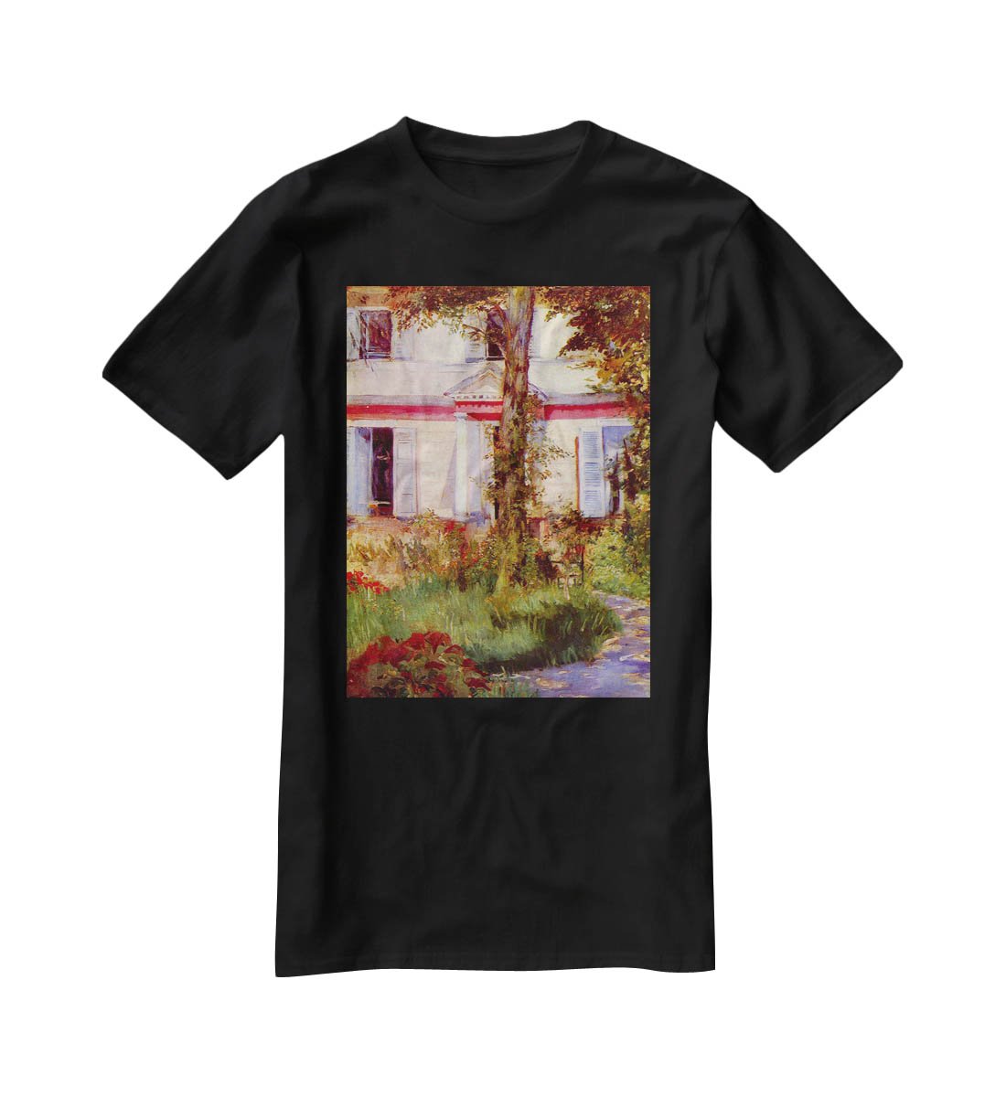 House in Rueil by Edouard Manet T-Shirt - Canvas Art Rocks - 1