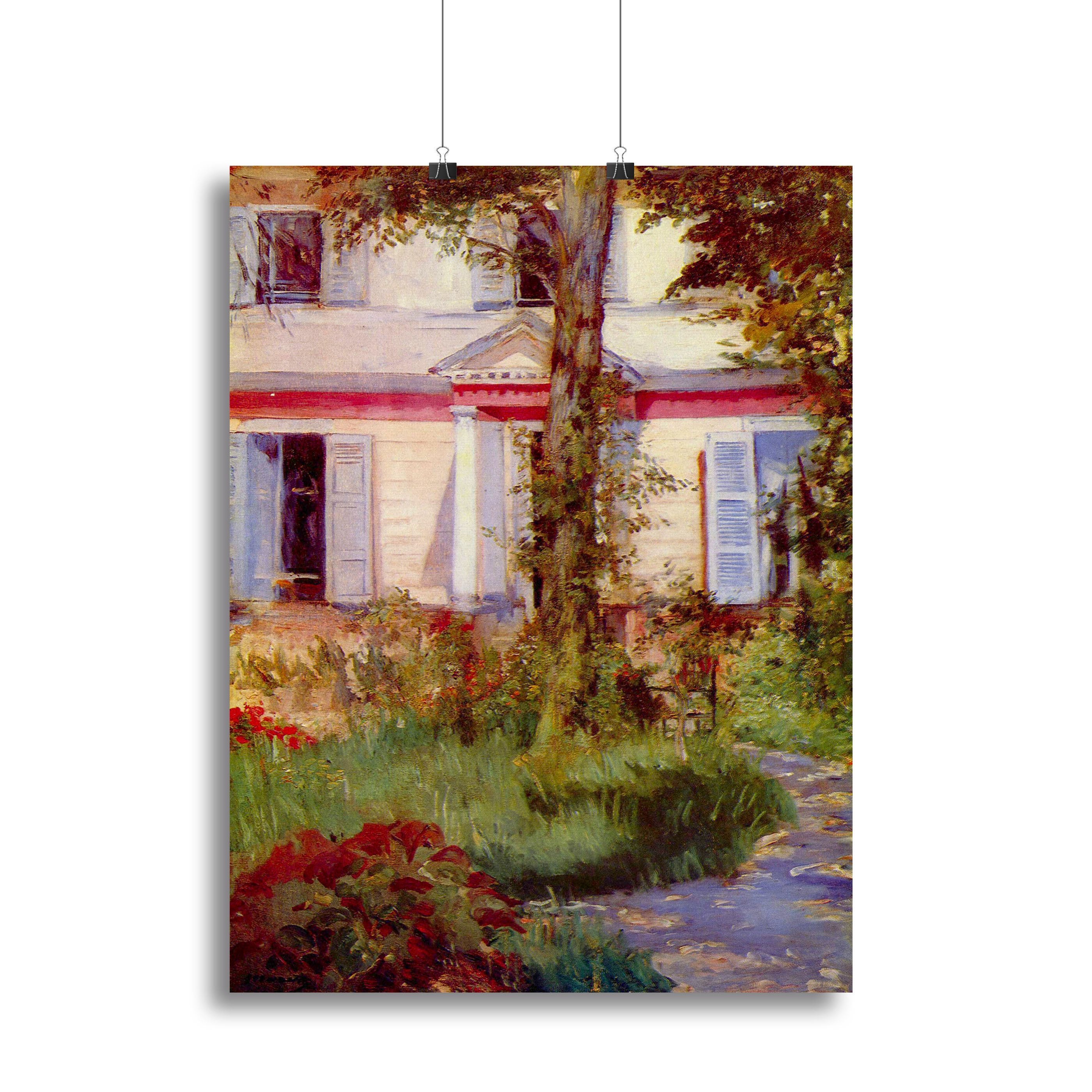 House in Rueil by Edouard Manet Canvas Print or Poster