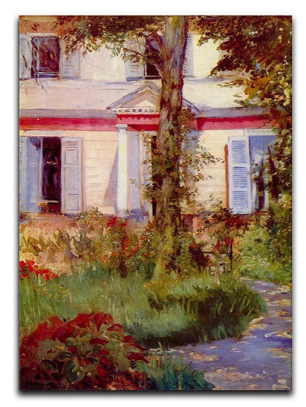 House in Rueil by Edouard Manet Canvas Print or Poster  - Canvas Art Rocks - 1