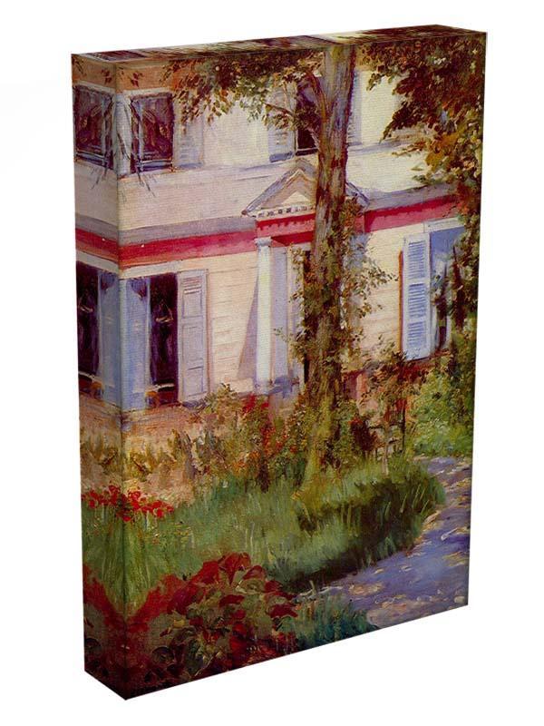 House in Rueil by Edouard Manet Canvas Print or Poster - Canvas Art Rocks - 3