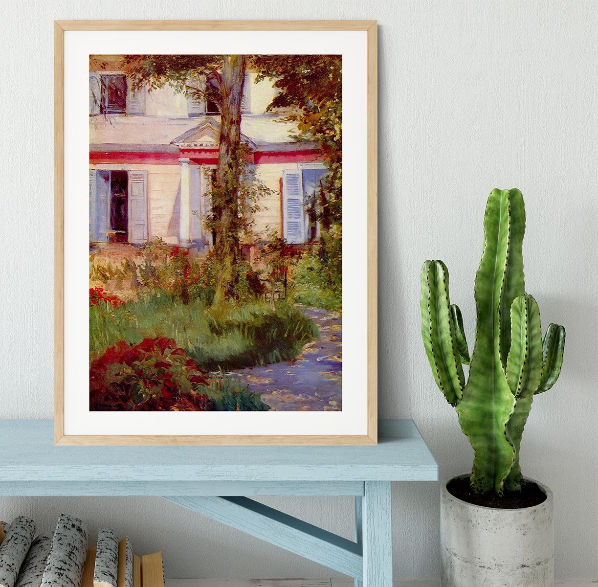 House in Rueil by Edouard Manet Framed Print - Canvas Art Rocks - 3