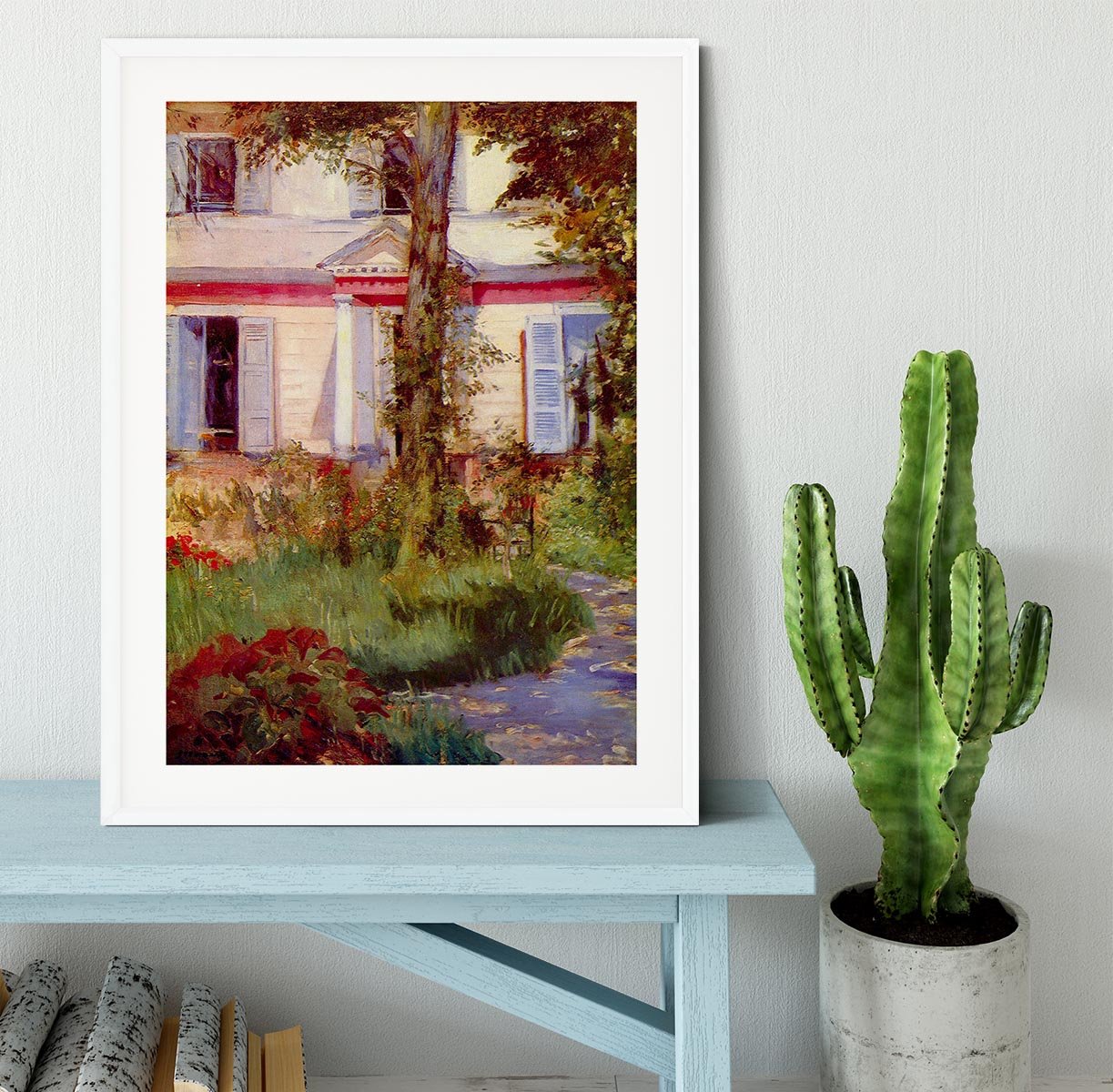 House in Rueil by Edouard Manet Framed Print - Canvas Art Rocks - 5