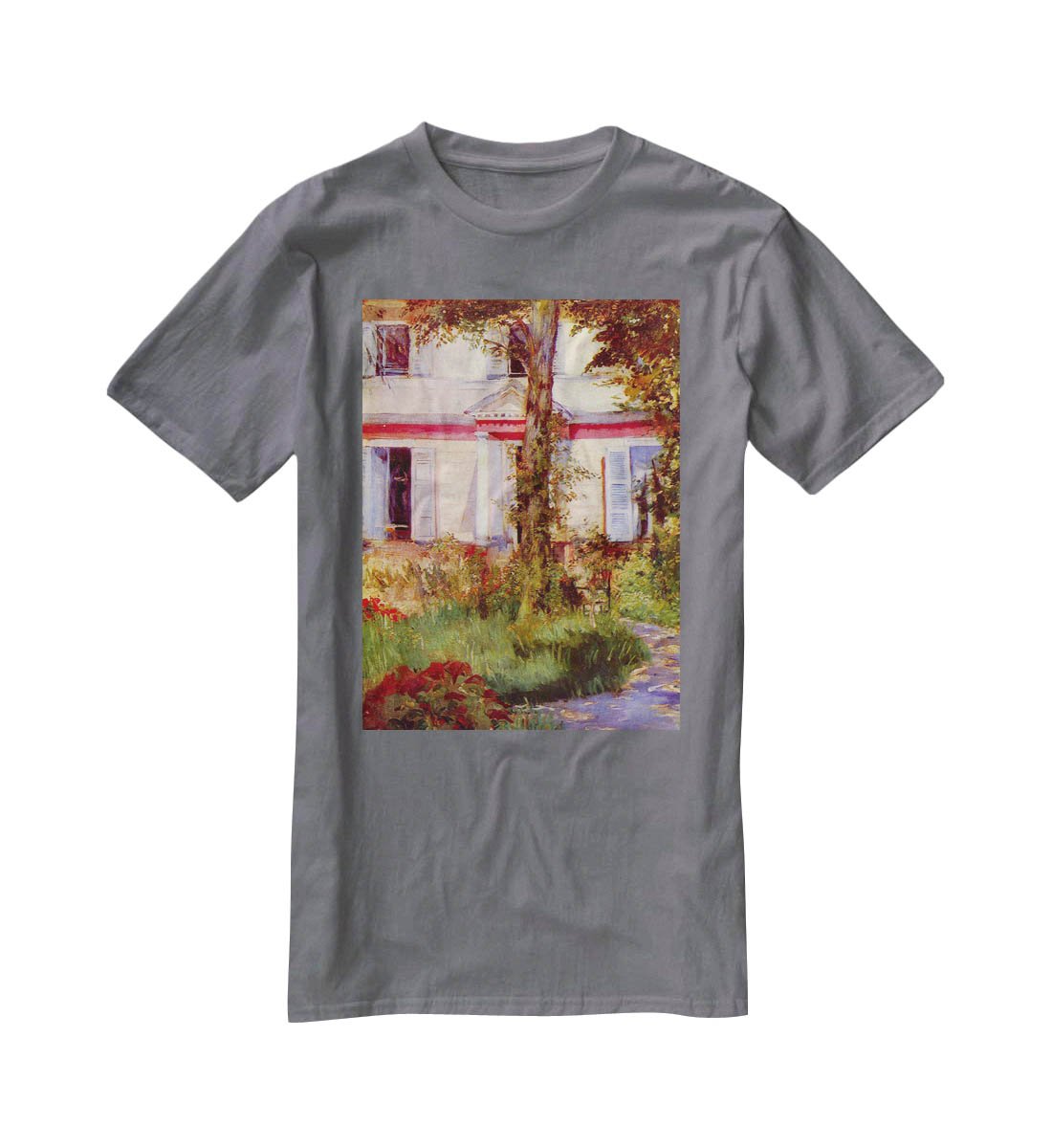 House in Rueil by Edouard Manet T-Shirt - Canvas Art Rocks - 3
