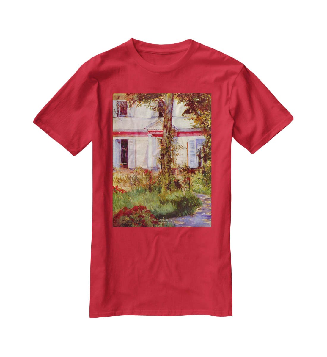 House in Rueil by Edouard Manet T-Shirt - Canvas Art Rocks - 4