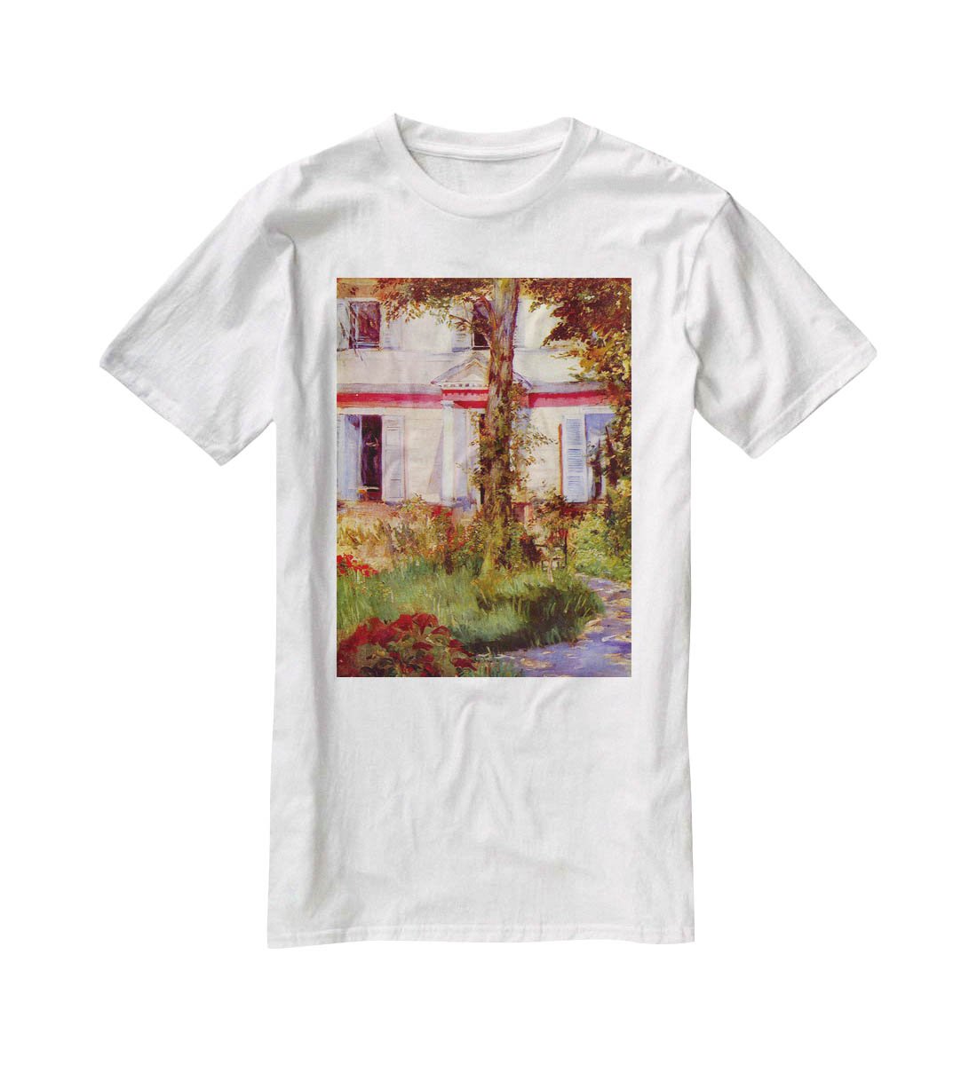 House in Rueil by Edouard Manet T-Shirt - Canvas Art Rocks - 5
