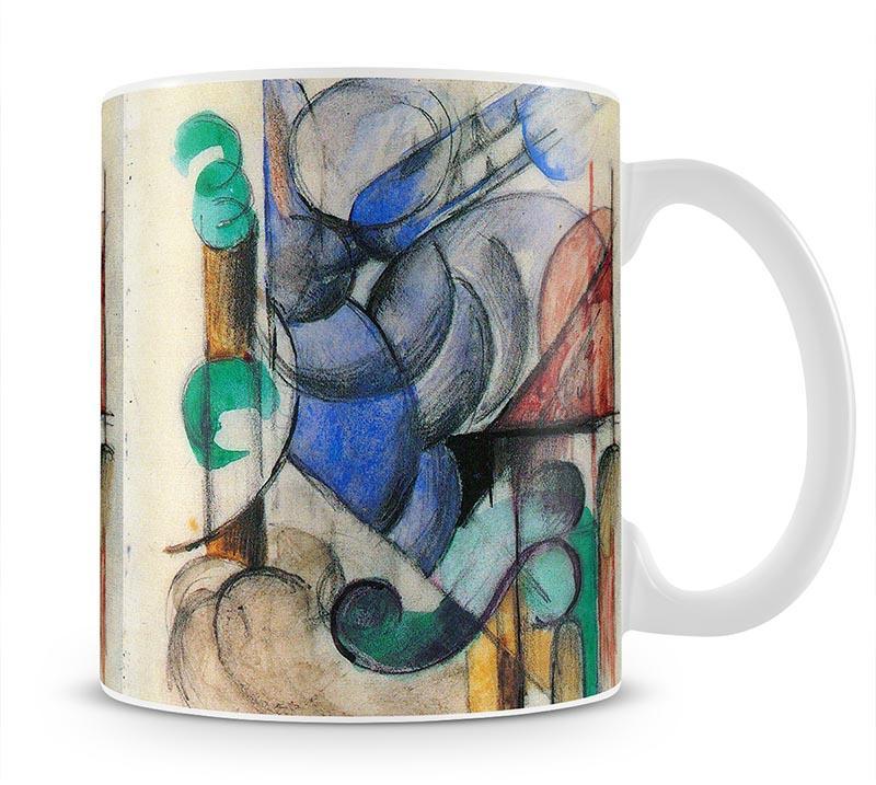 House in abstract landscape by Franz Marc Mug - Canvas Art Rocks - 1