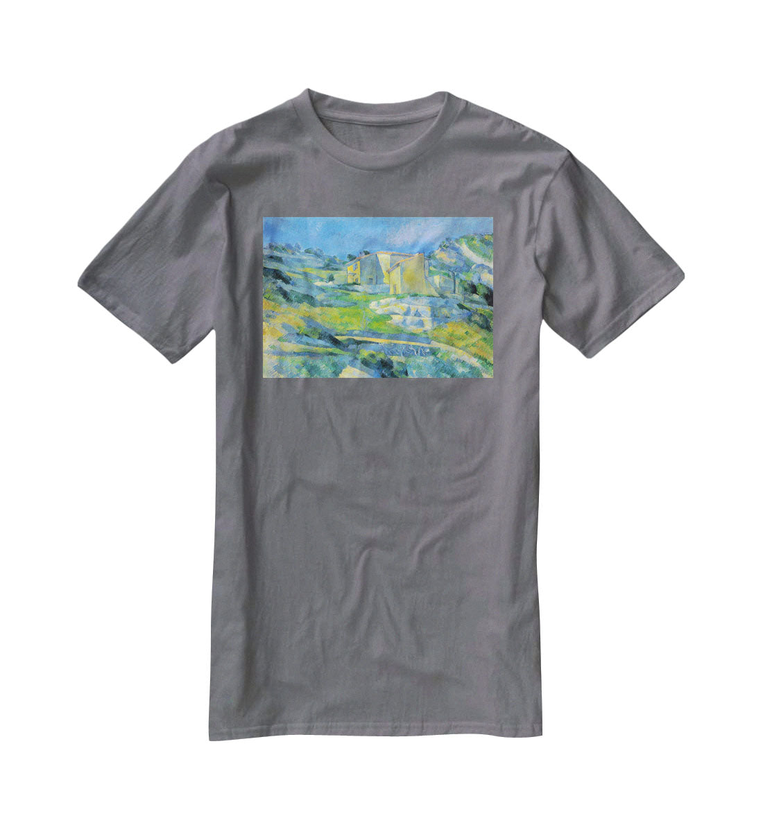 House in the Provence by Cezanne T-Shirt - Canvas Art Rocks - 3