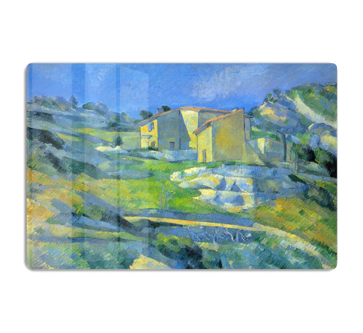 House in the Provence by Cezanne Acrylic Block - Canvas Art Rocks - 1