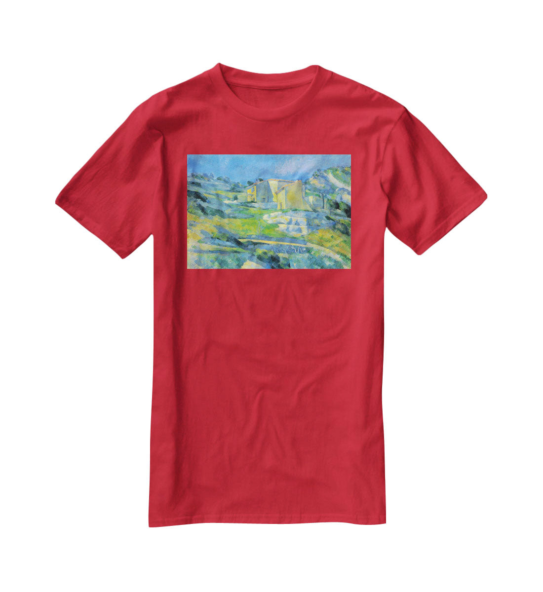 House in the Provence by Cezanne T-Shirt - Canvas Art Rocks - 4