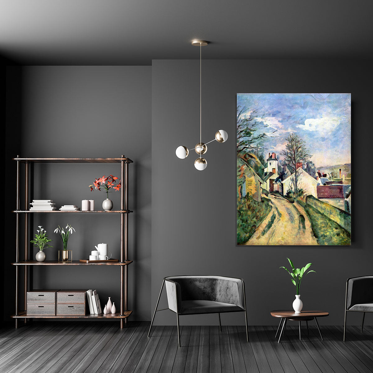 House of Dr. Gachet by Cezanne Canvas Print or Poster - Canvas Art Rocks - 5