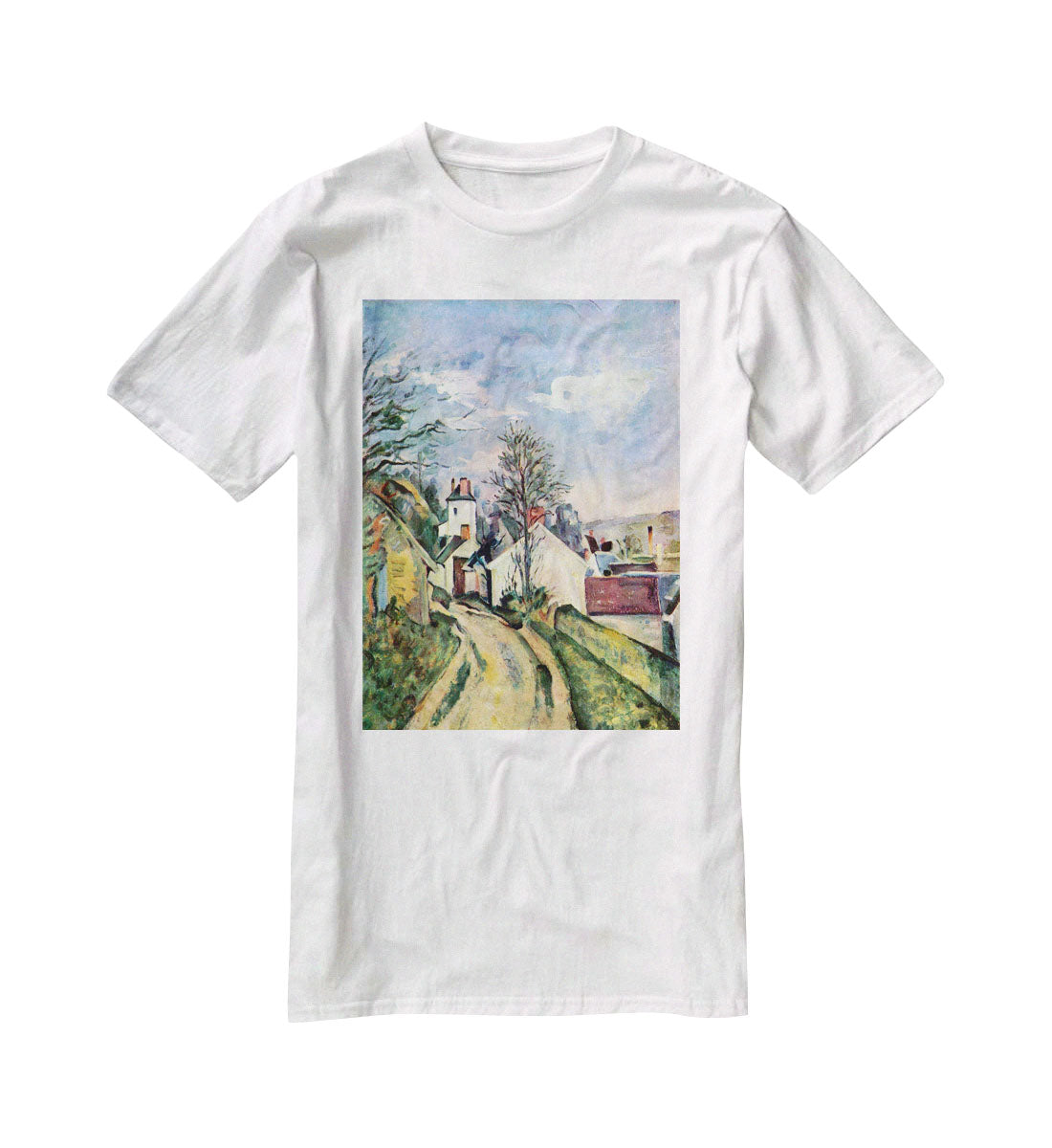 House of Dr. Gachet by Cezanne T-Shirt - Canvas Art Rocks - 5