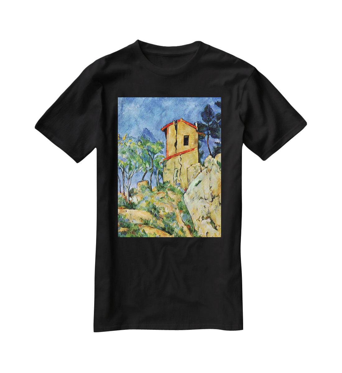 House with Walls by Cezanne T-Shirt - Canvas Art Rocks - 1