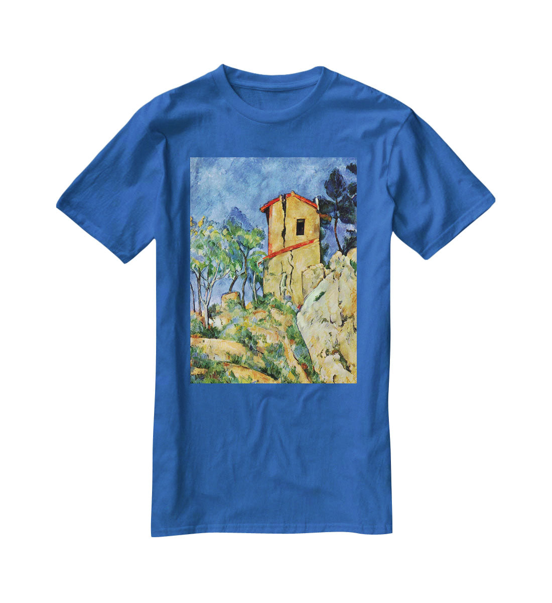 House with Walls by Cezanne T-Shirt - Canvas Art Rocks - 2
