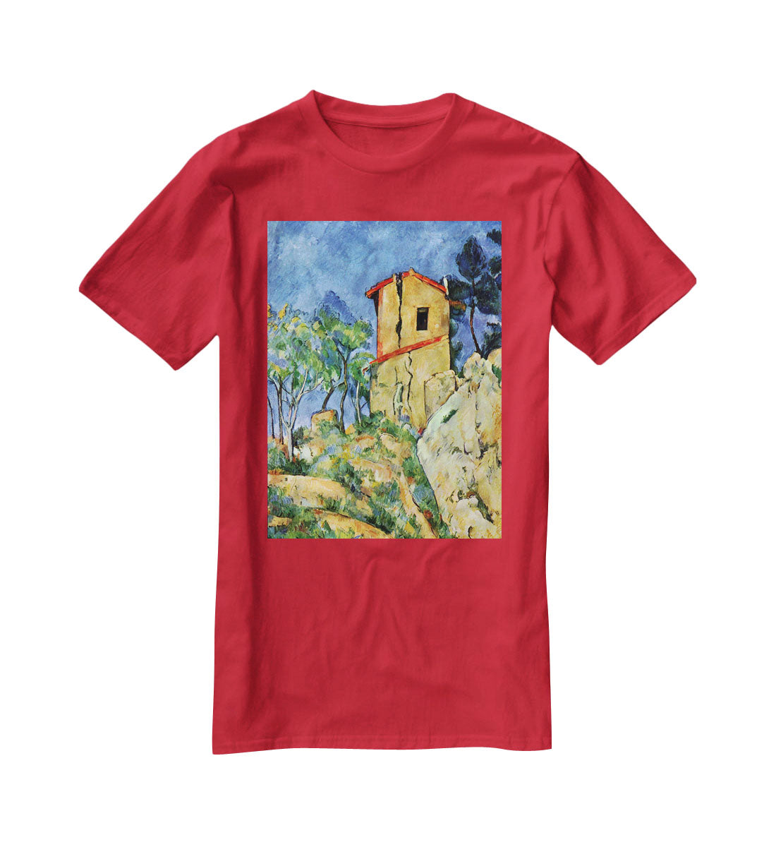 House with Walls by Cezanne T-Shirt - Canvas Art Rocks - 4