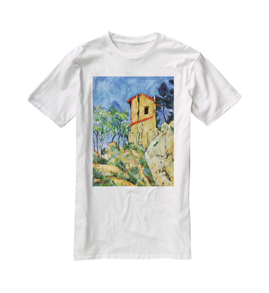 House with Walls by Cezanne T-Shirt - Canvas Art Rocks - 5