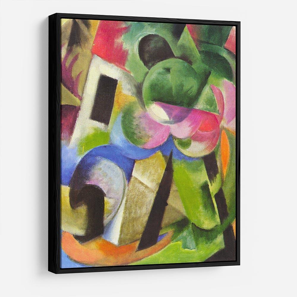 House with trees by Franz Marc HD Metal Print