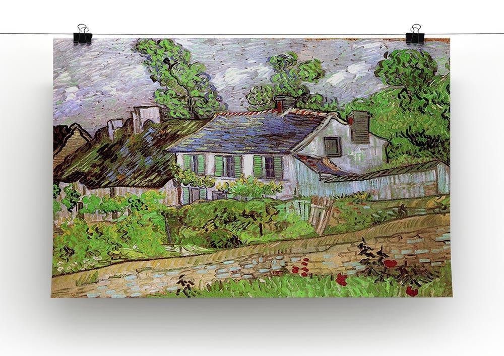Houses in Auvers 2 by Van Gogh Canvas Print & Poster - Canvas Art Rocks - 2