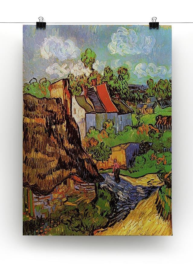 Houses in Auvers by Van Gogh Canvas Print & Poster - Canvas Art Rocks - 2
